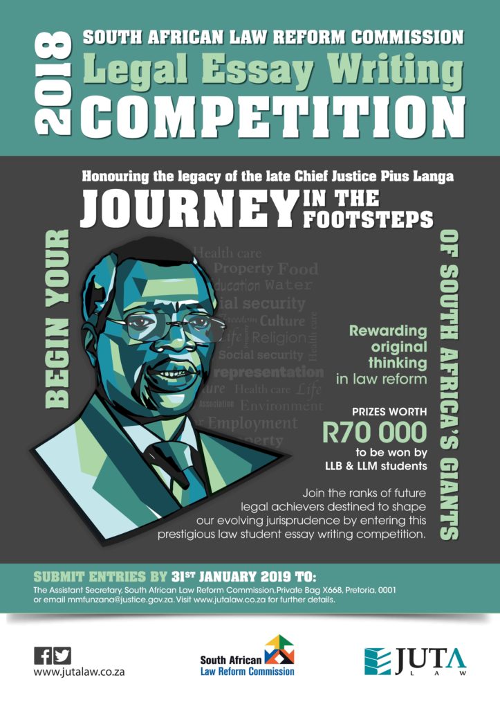 South African Law Reform Essay Competition Poster D4