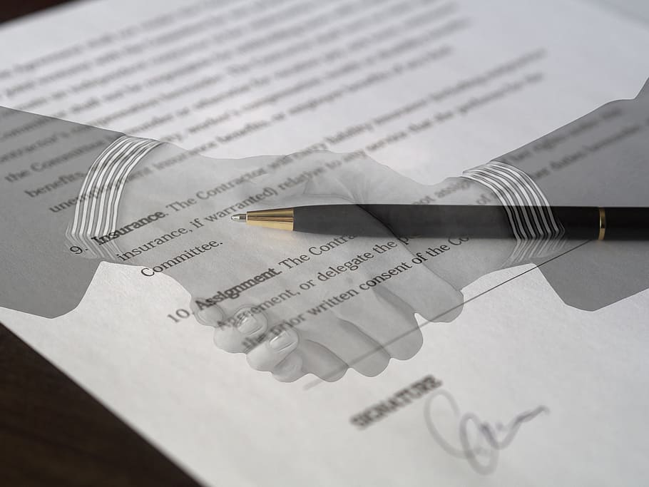 contract agreement signature document